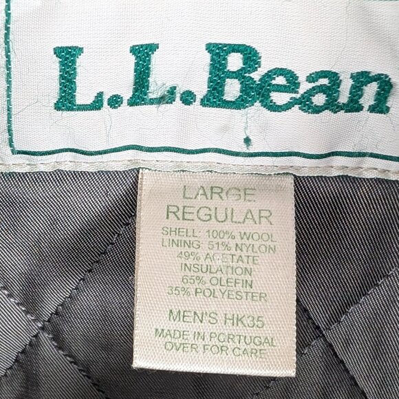 L.L. Bean 3/4 Wool Coat - Men's Large - Picture 2 of 10